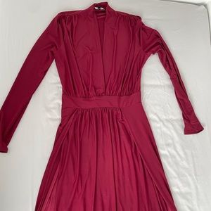 Fashion Nova Long Red Dress with Slits
